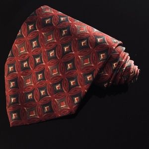 Christian Dior Men’s Necktie Silk Dark Red Tie (N)